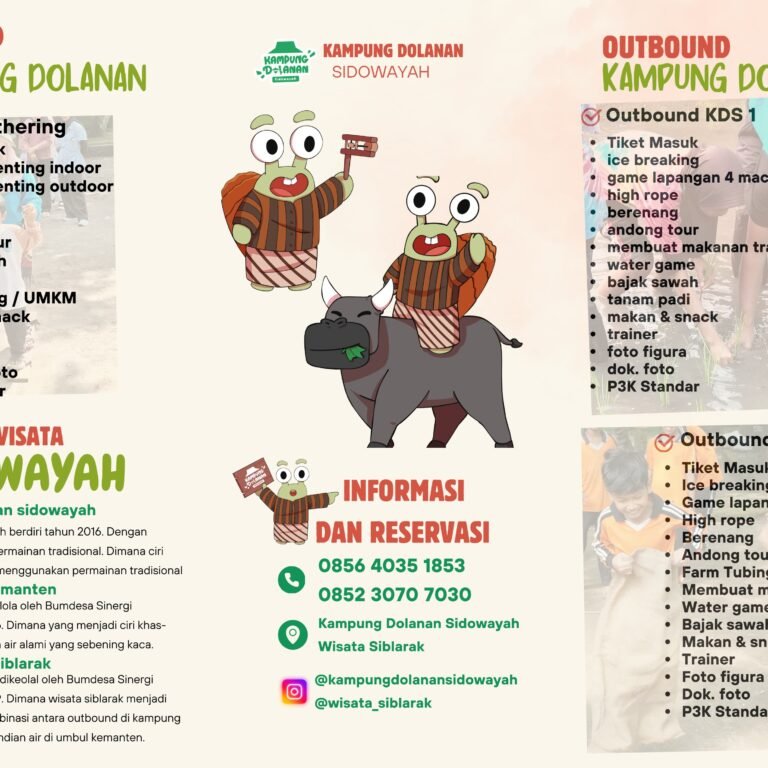 Paket Outbound Kampung Dolanan Sidowayah, Belajar dan Bermain dalam Satu Pengalaman